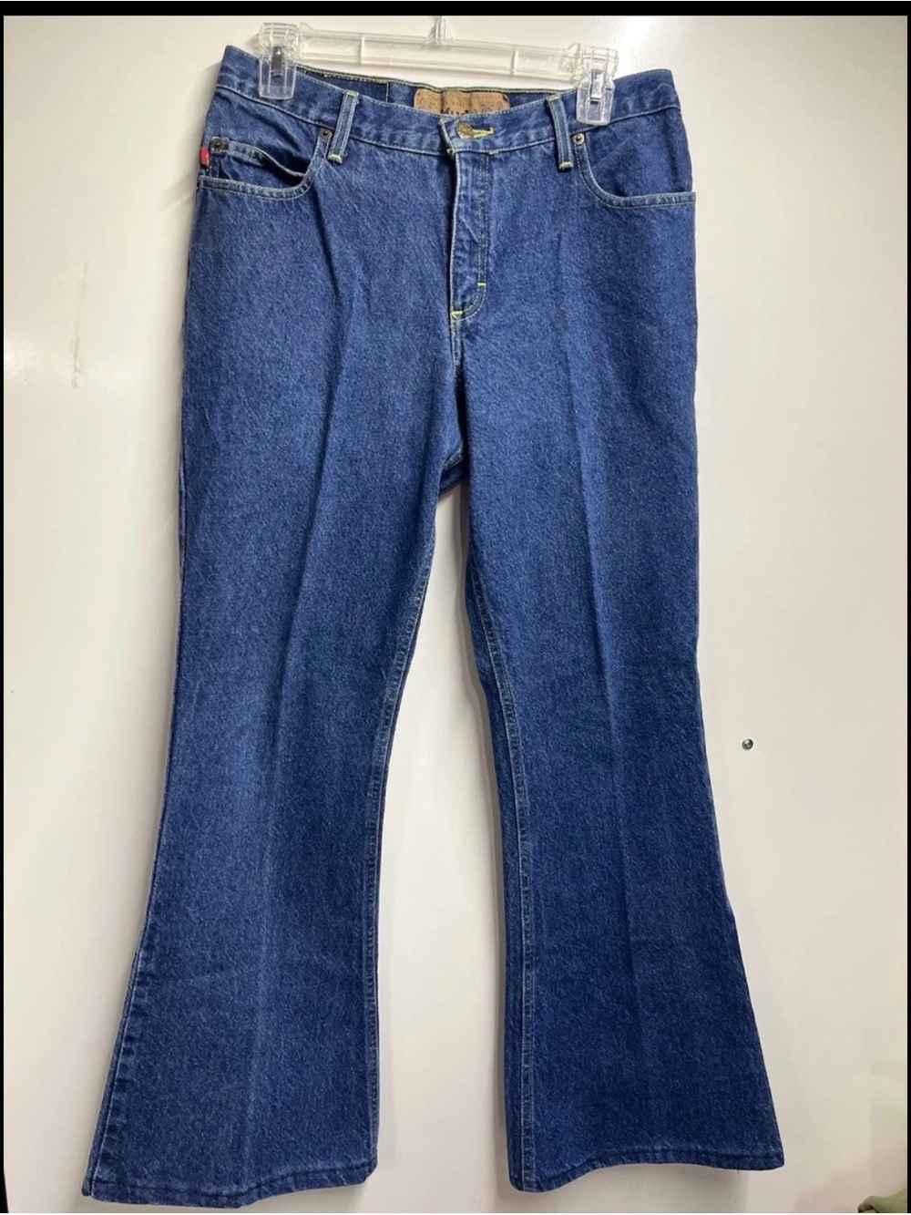 Vintage 90s Y2K Mudd XX Quality Medium Wash Mid Rise Flare Leg Jeans Jr 7